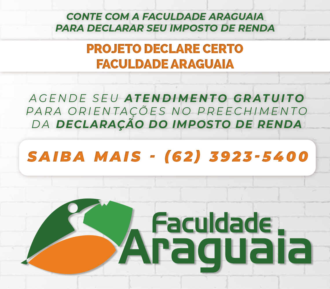 Programa Declare Certo - Imposto de Renda - Faculdade Araguaia